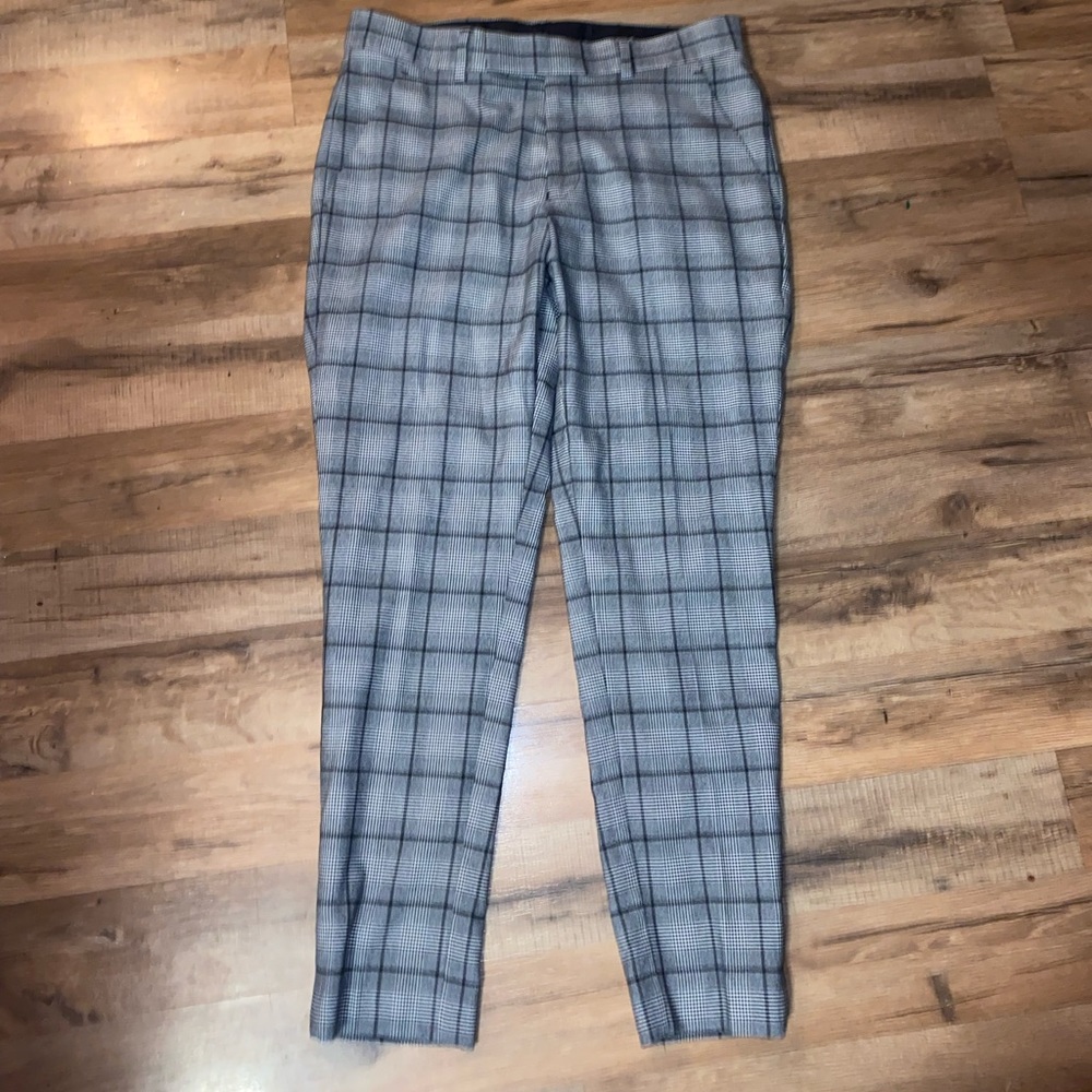 Plaid dress pants